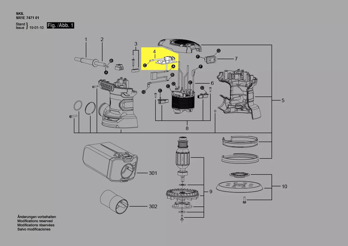 variateur électronique réf. 2830538001 Skil
